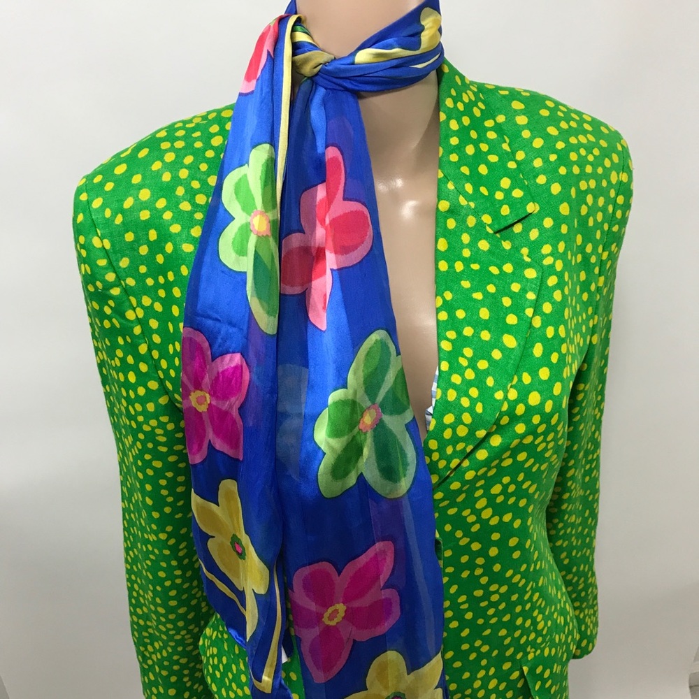 Bill Blass Silk Scarf